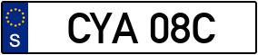 Trailer License Plate